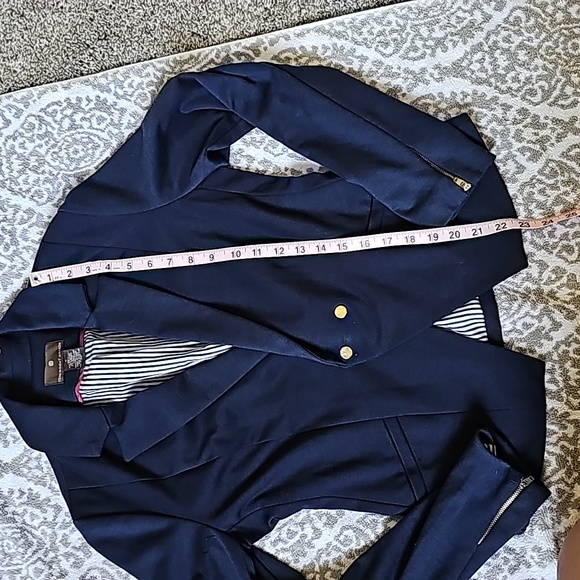 AWESOME FENN WRIGHT MANSON NAVY SOFT BLAZER - Picture 9 of 10